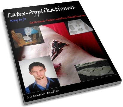 Latex-Applikationen; Gratis Ebook zum Halloween-Latex-Masken-Basteln